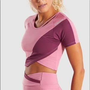 Gymshark asymmetric crop top